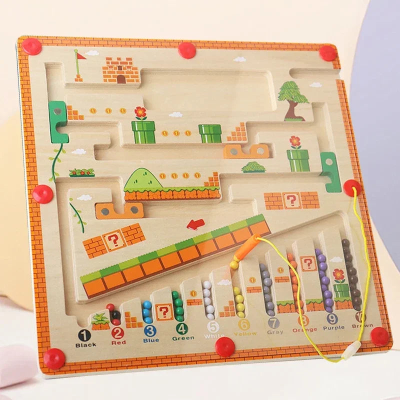 Wooden Magnetic Maze Toy