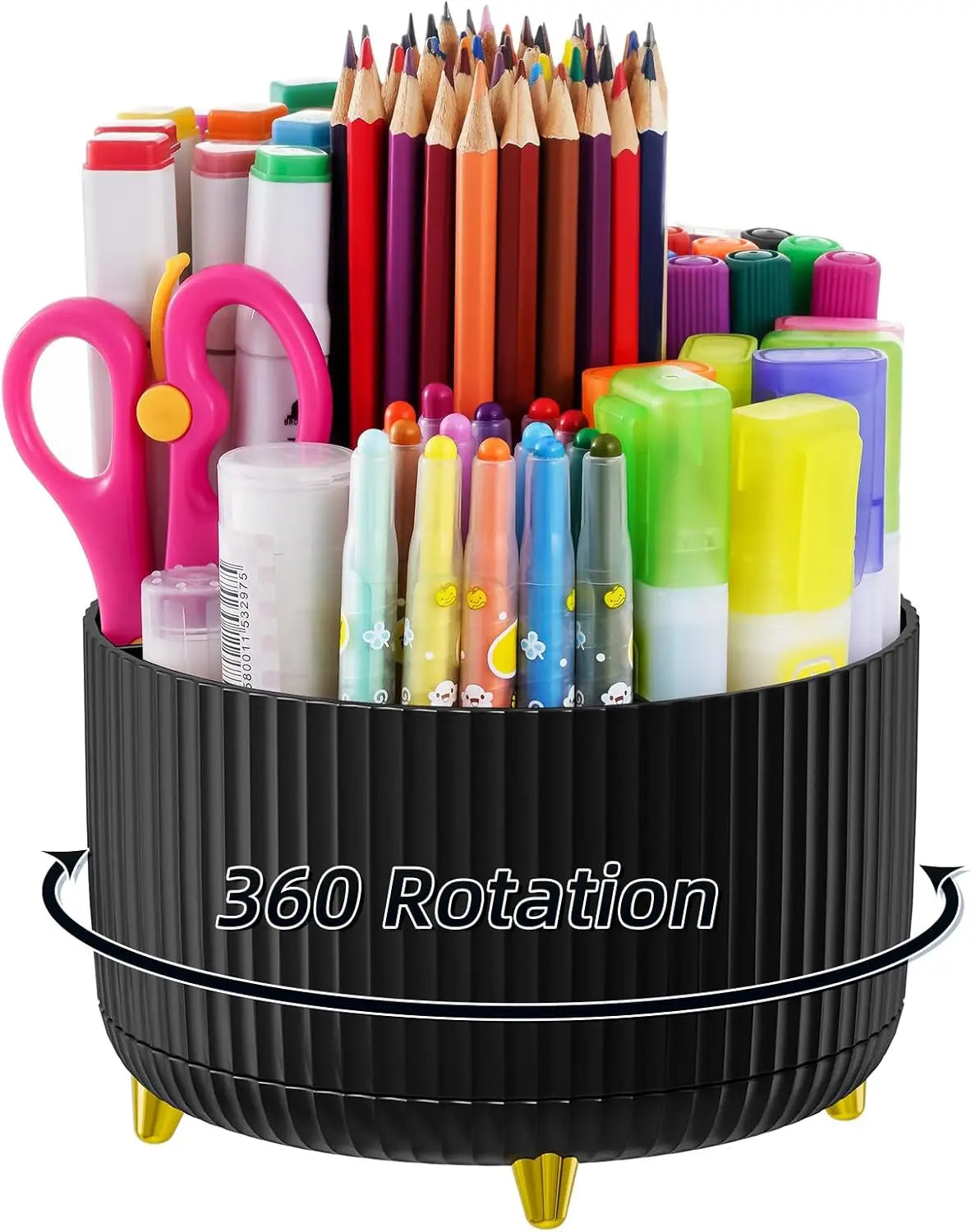 360° Rotating Desk Organizer Caddy