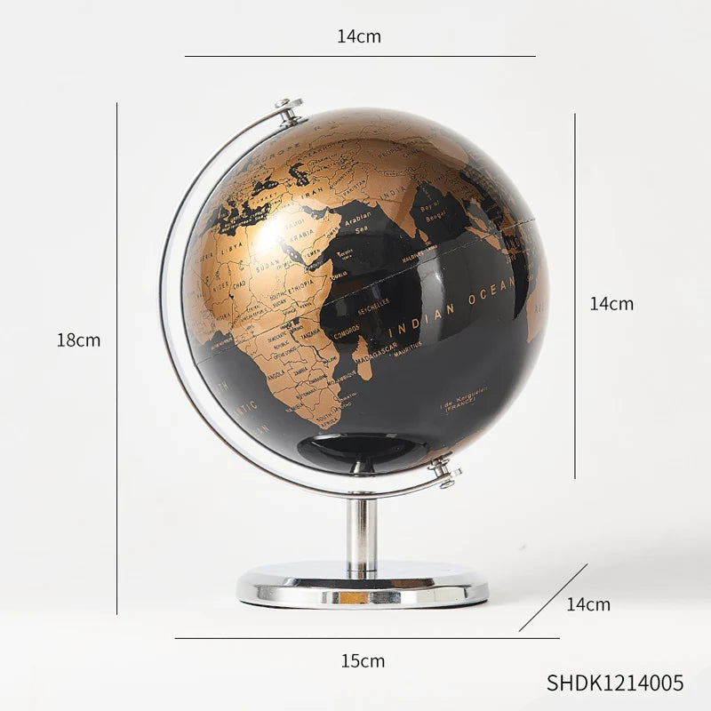 Retro Modern World Globe Decor