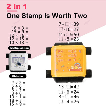 2-in-1 Reusable Math Roller Stamp