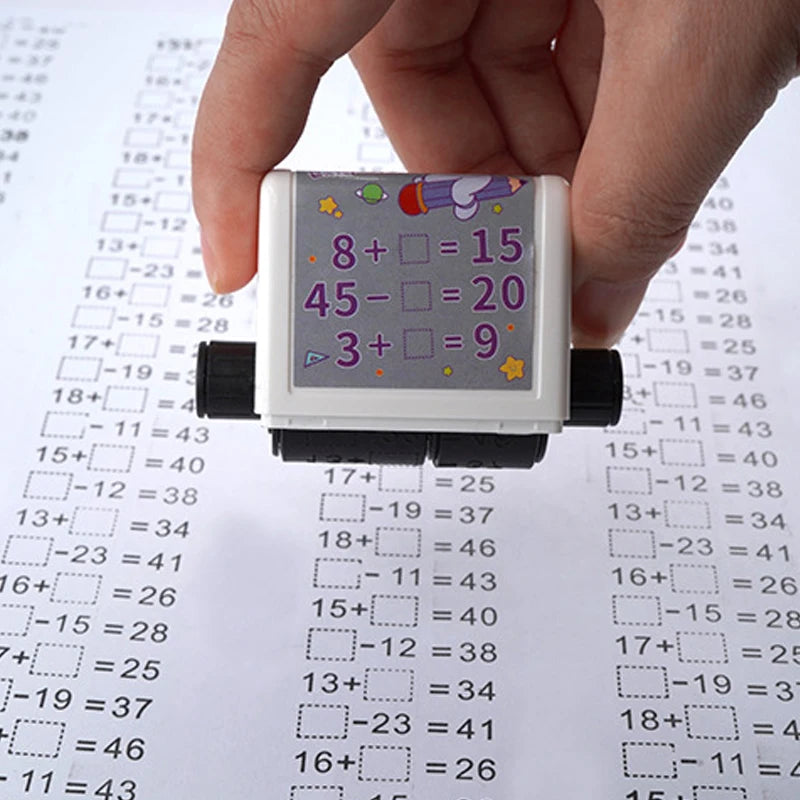 2-in-1 Reusable Math Roller Stamp