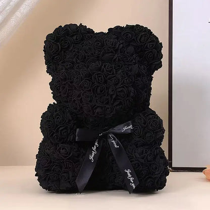 25cm Teddy Rose Flower Bear