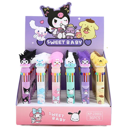 Sanrio 10-Color Gel Pen Set