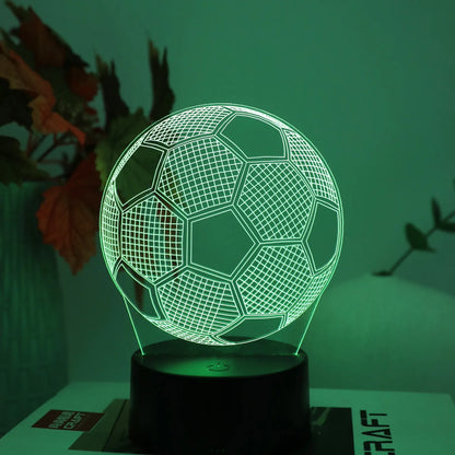 3D Football Night Light