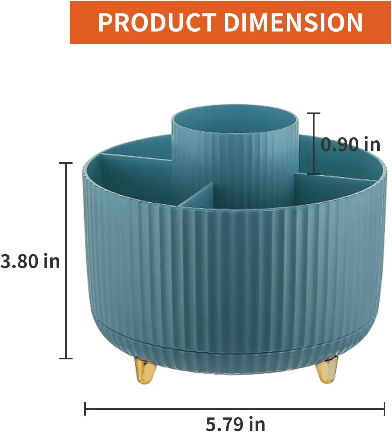 360° Rotating Desk Organizer Caddy