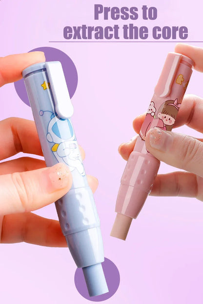 3-in-1 Retractable Eraser Pen