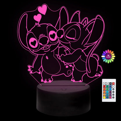 3D Stitch Illusion Night Light