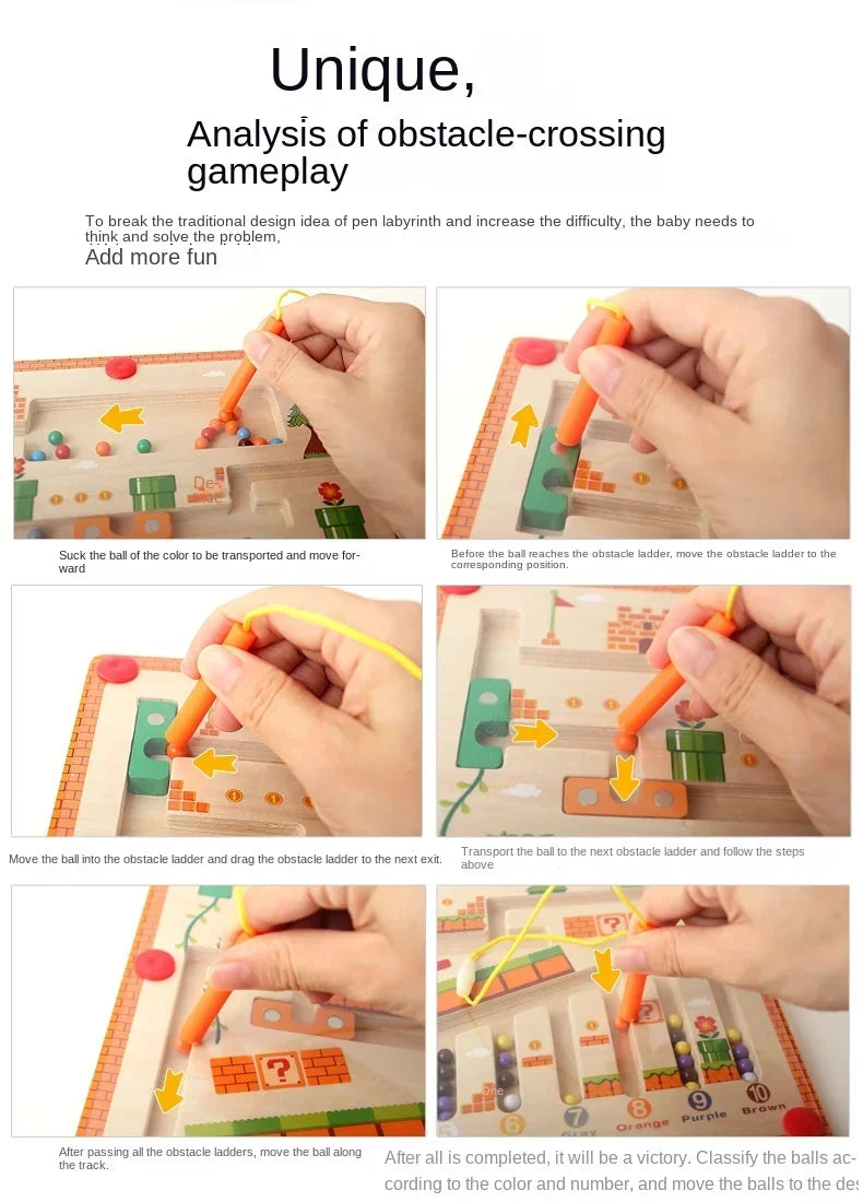 Wooden Magnetic Maze Toy