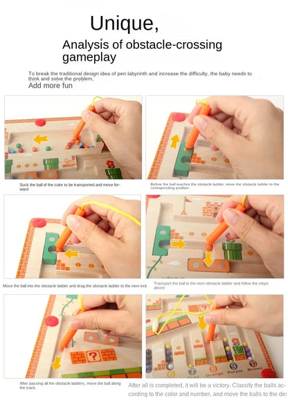 Wooden Magnetic Maze Toy