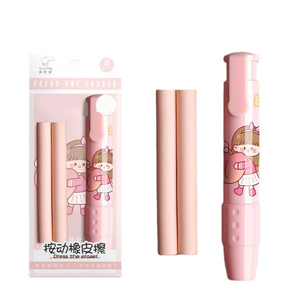 3-in-1 Retractable Eraser Pen