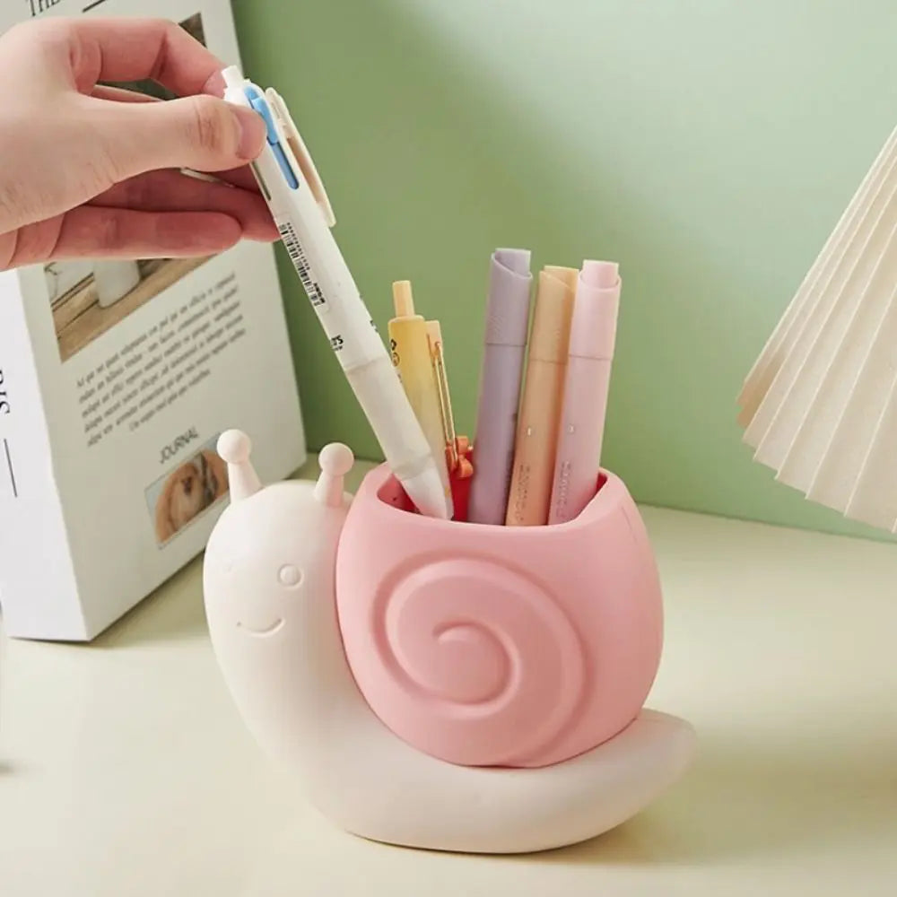 Snail Pen Holder Desk Organizer