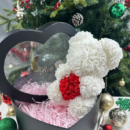 25cm Teddy Rose Flower Bear