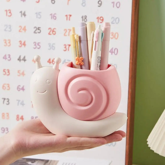 Snail Pen Holder Desk Organizer