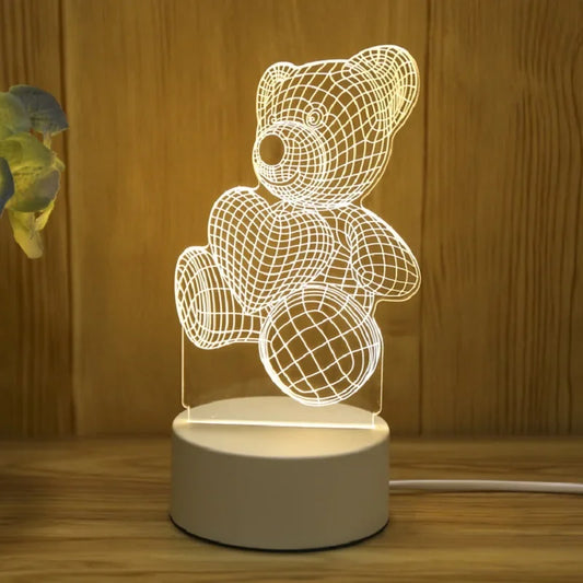 3D Bear LED Night Lamp