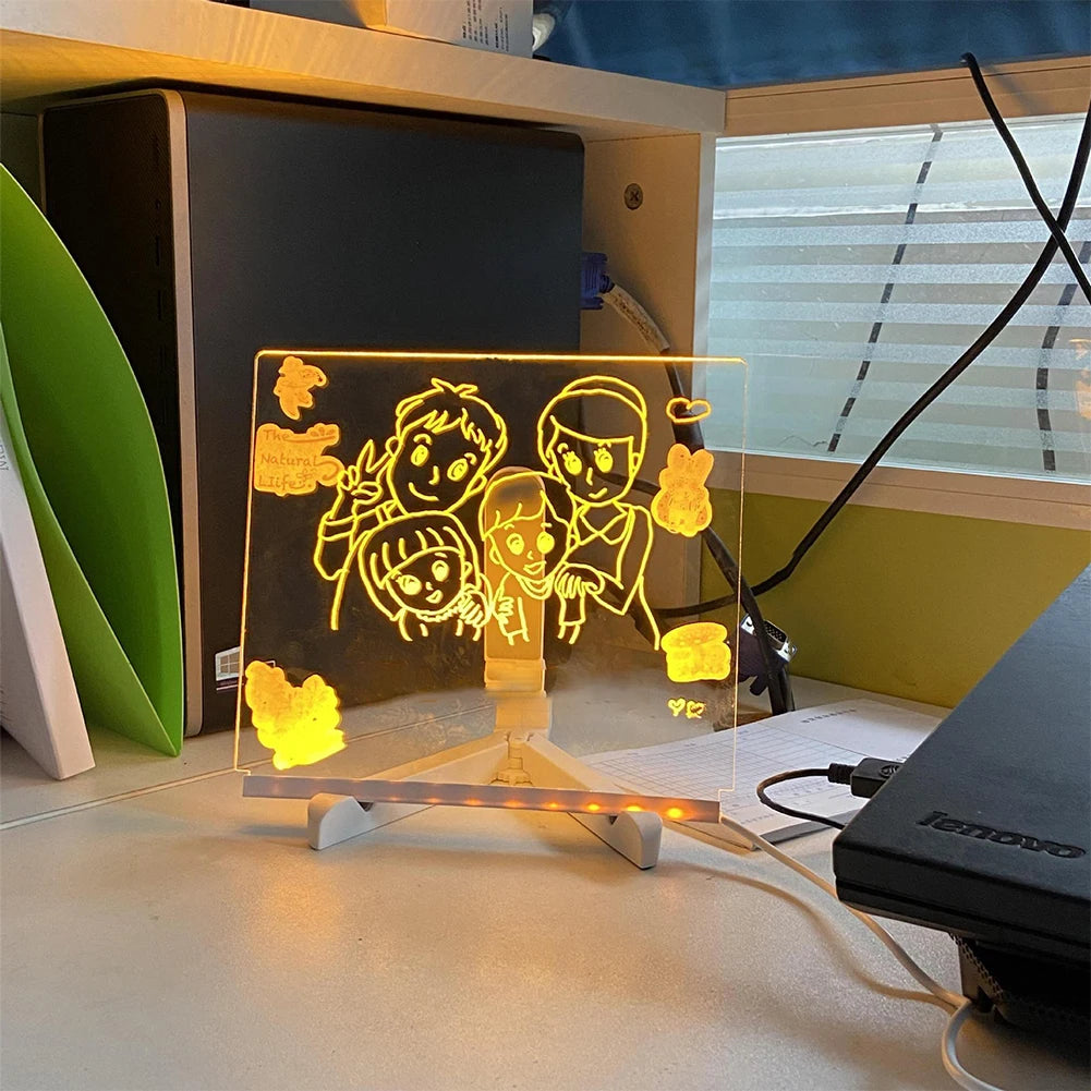 Light-Up Acrylic Glowing Message Board