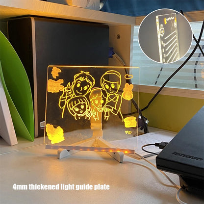 Light-Up Acrylic Glowing Message Board