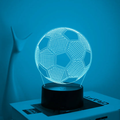 3D Football Night Light