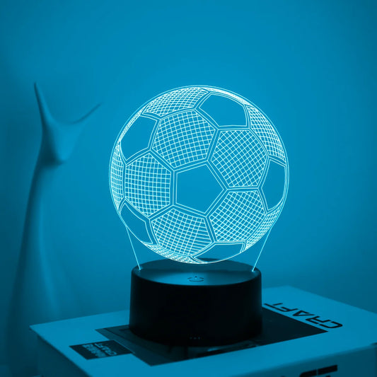 3D Football Night Light