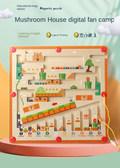 Wooden Magnetic Maze Toy