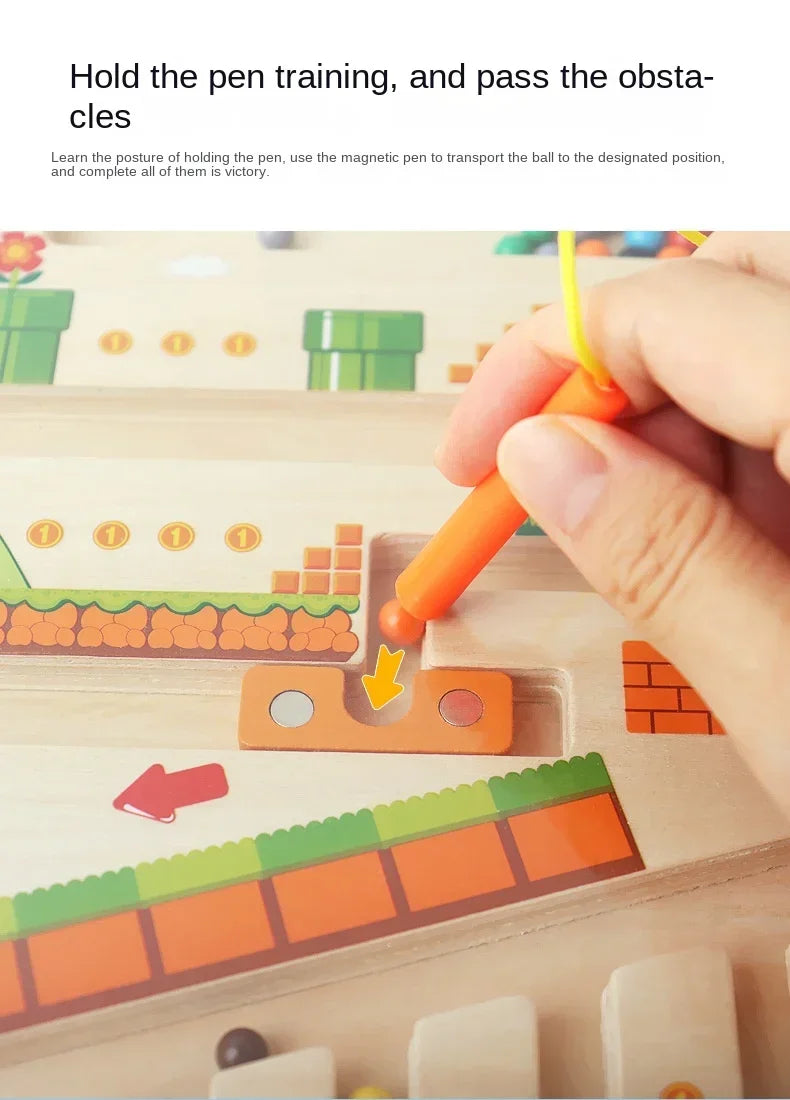 Wooden Magnetic Maze Toy