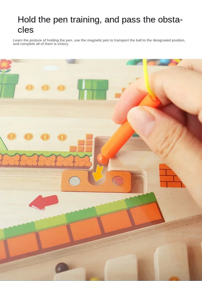 Wooden Magnetic Maze Toy