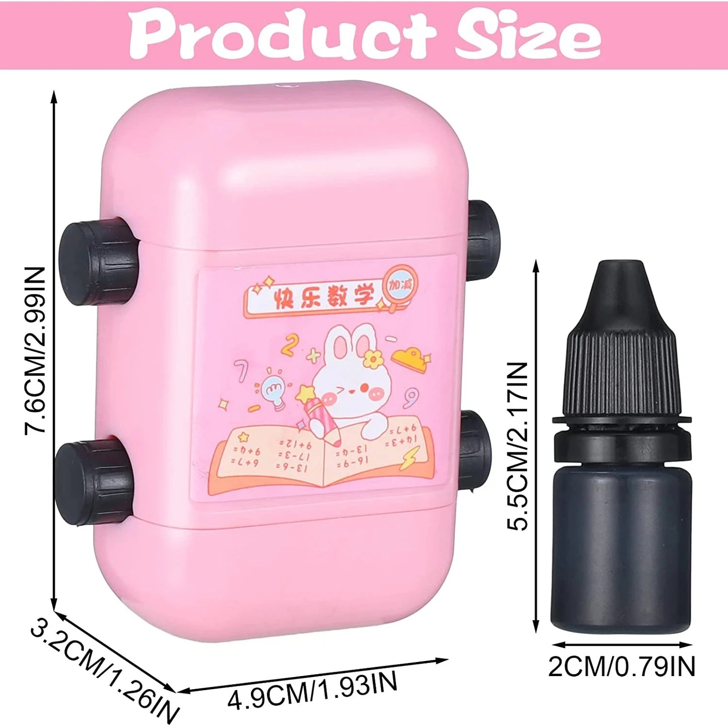 2-in-1 Reusable Math Roller Stamp