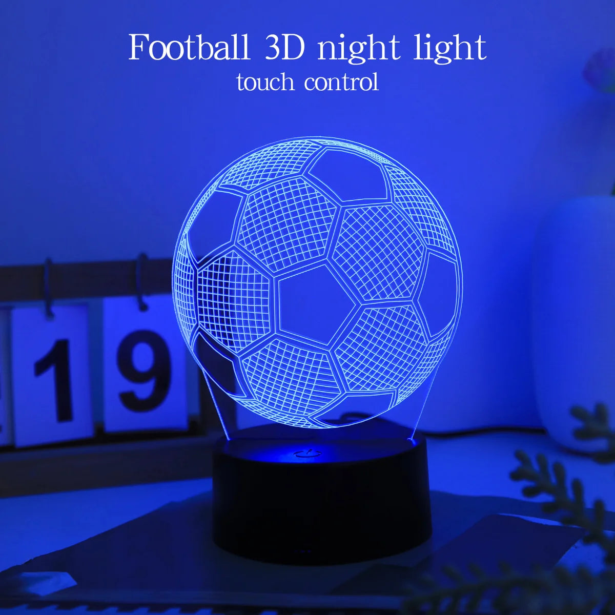 3D Football Night Light