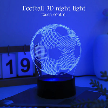 3D Football Night Light