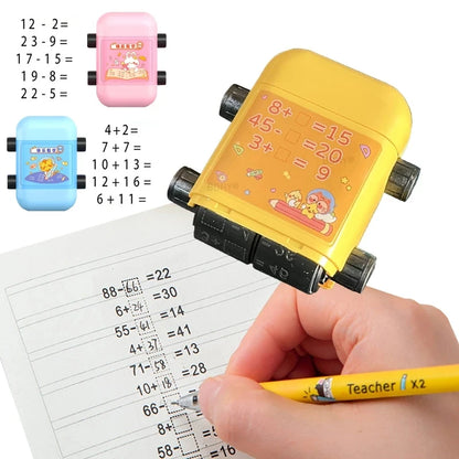 2-in-1 Reusable Math Roller Stamp