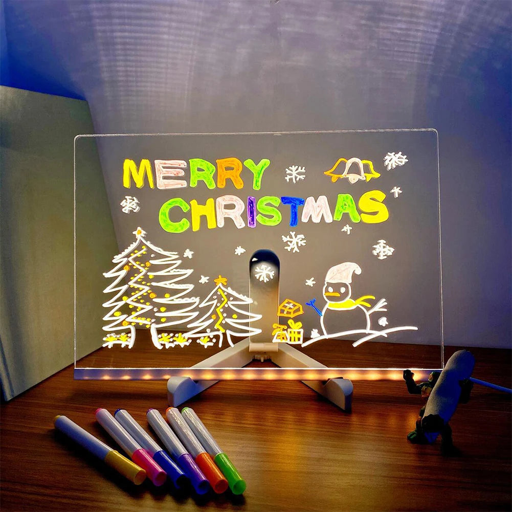 Light-Up Acrylic Glowing Message Board