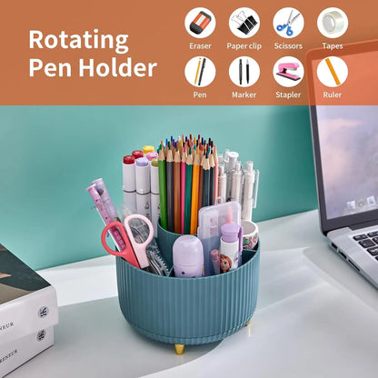 360° Rotating Desk Organizer Caddy