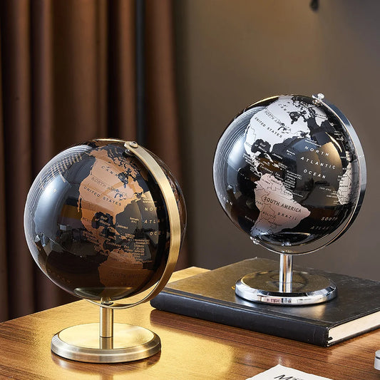 Retro Modern World Globe Decor