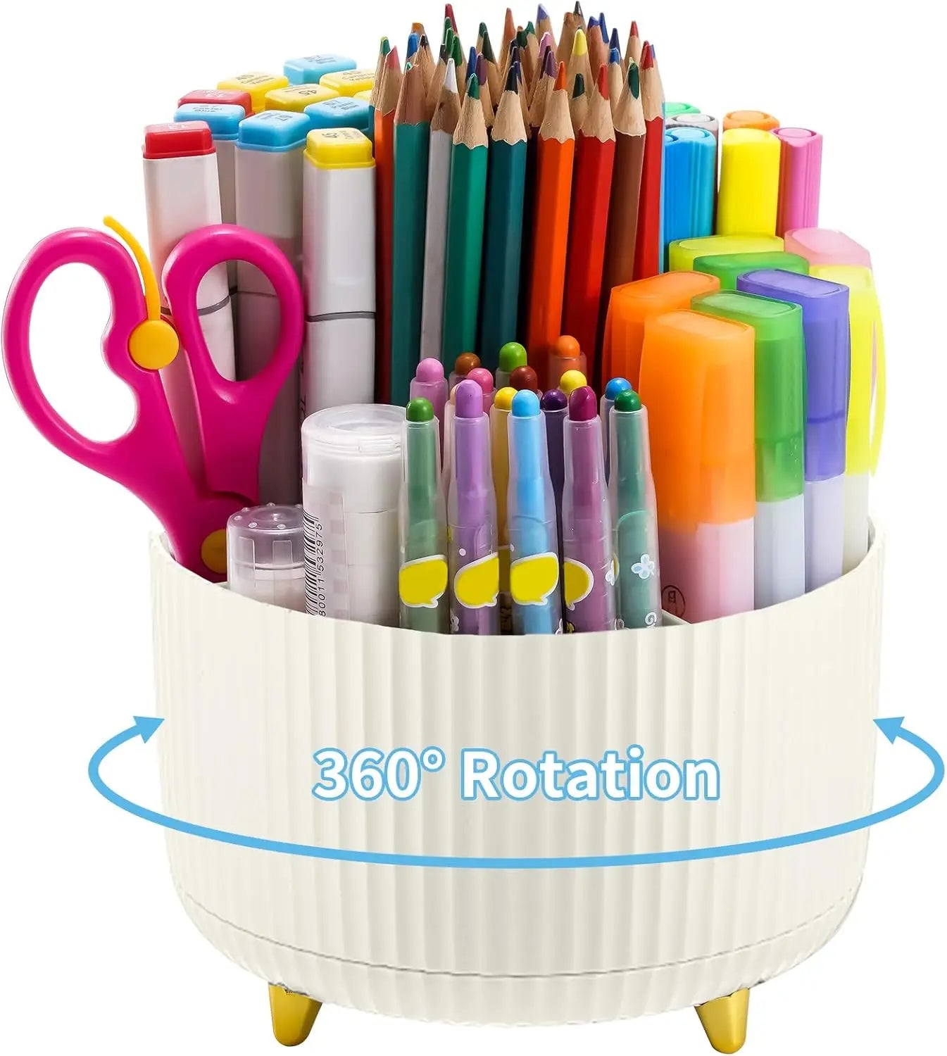 360° Rotating Desk Organizer Caddy