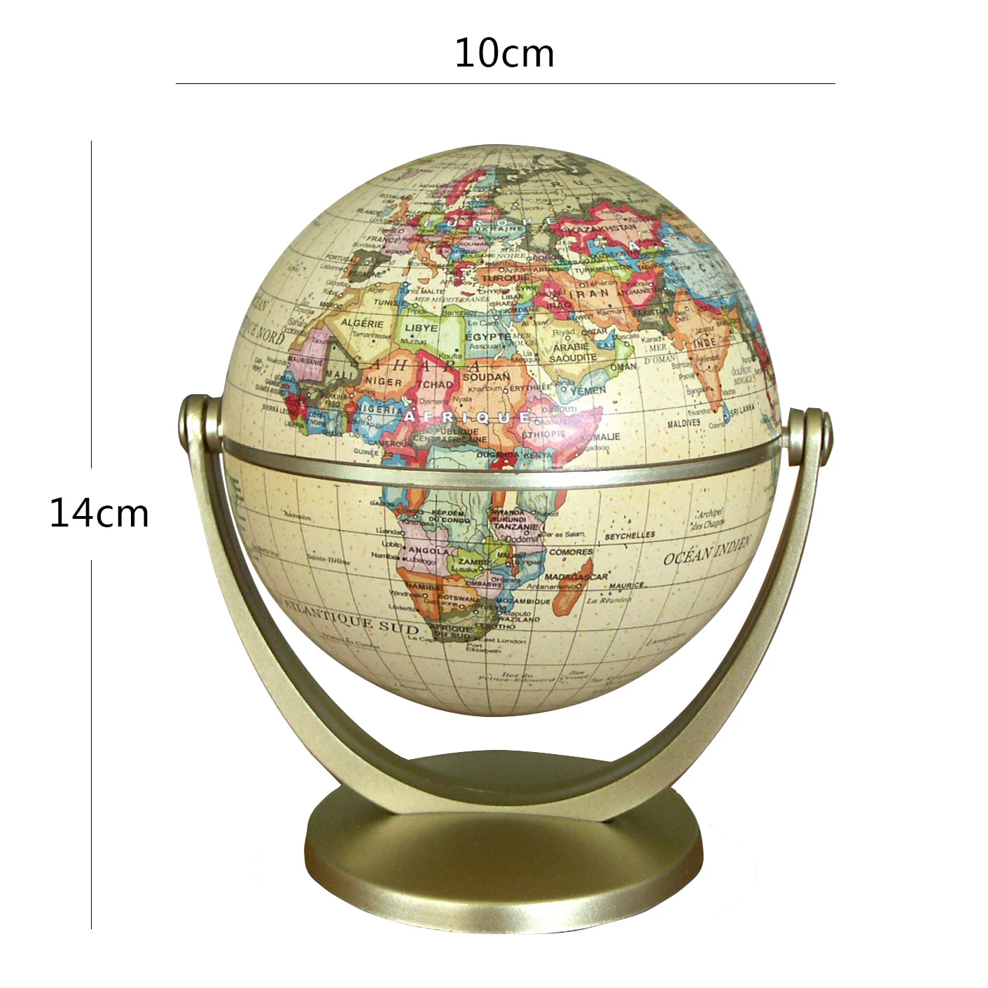 Retro Modern World Globe Decor