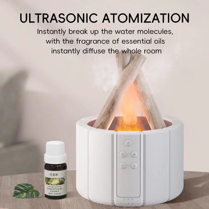 Simulated Flame Aroma Humidifier