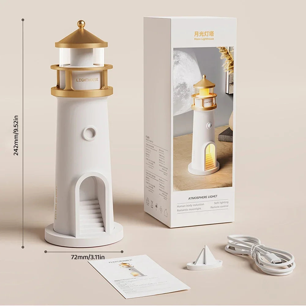 Moon Lighthouse Projection Lamp