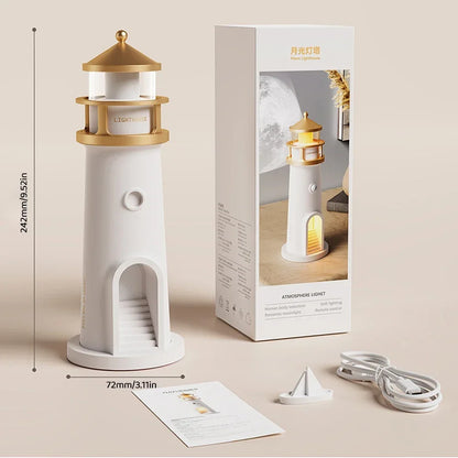 Moon Lighthouse Projection Lamp