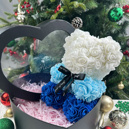 25cm Teddy Rose Flower Bear
