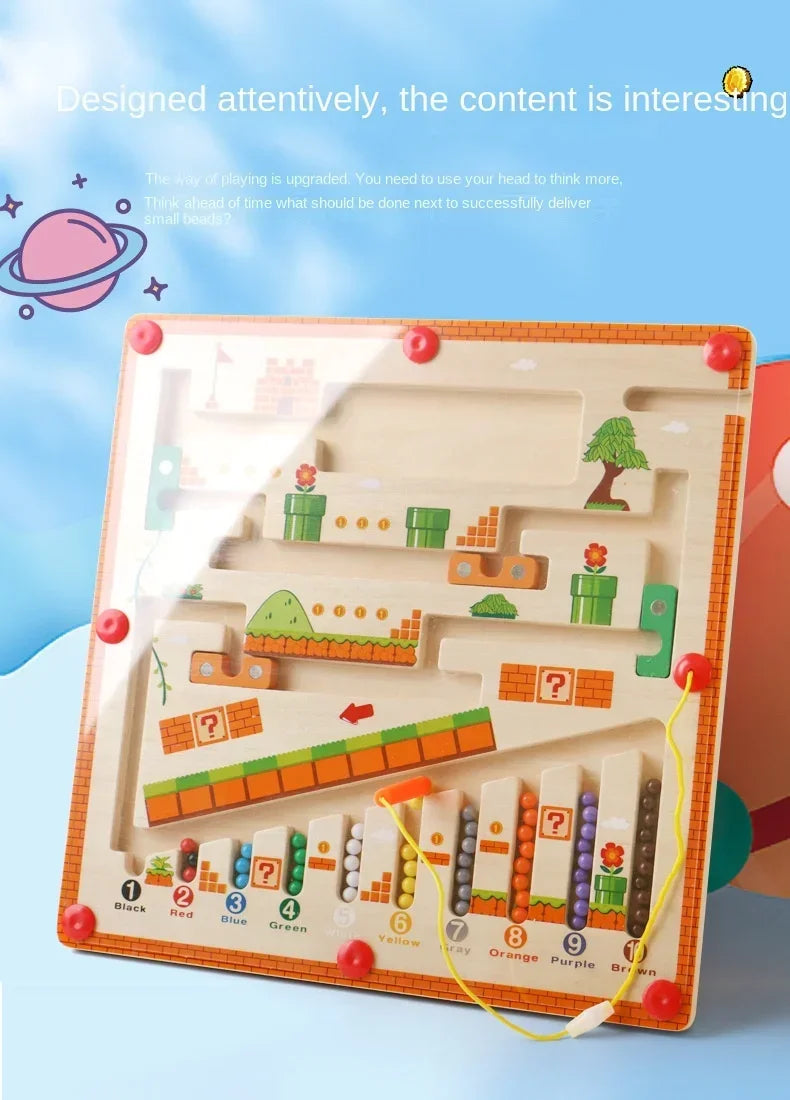 Wooden Magnetic Maze Toy