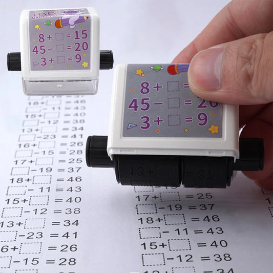 2-in-1 Reusable Math Roller Stamp