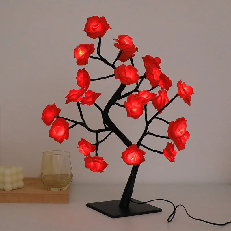 24-LED Rose Tree Lamp