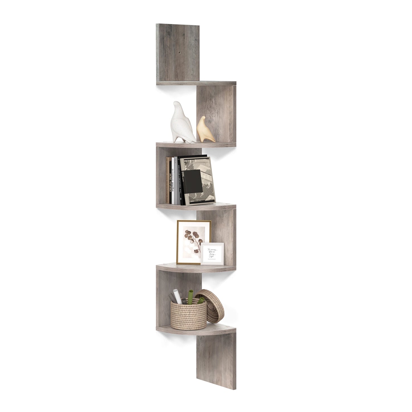 Home Office Corner Storage Shelf
