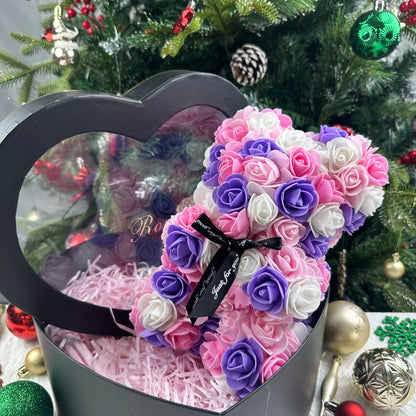 25cm Teddy Rose Flower Bear