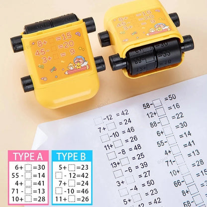 2-in-1 Reusable Math Roller Stamp
