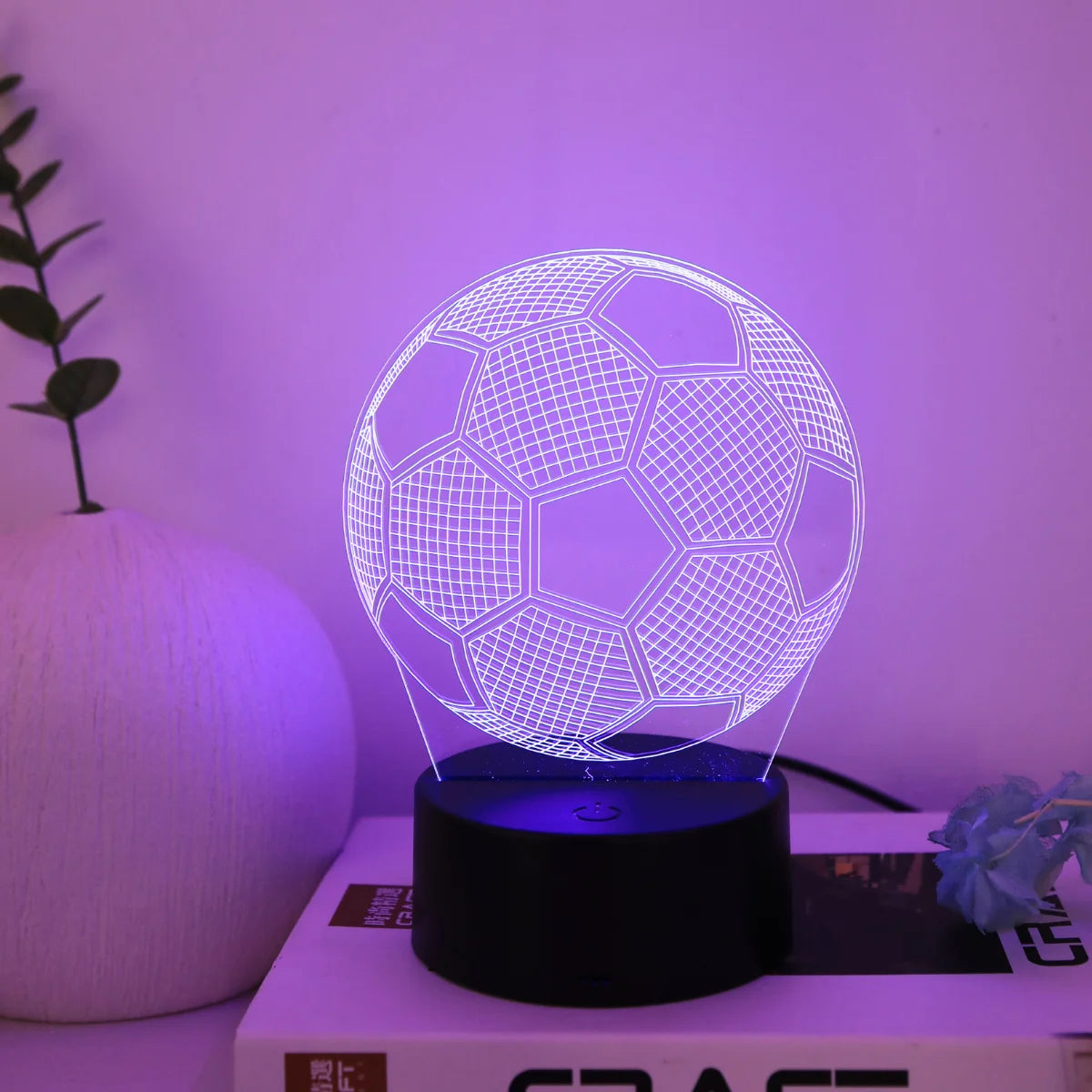 3D Football Night Light