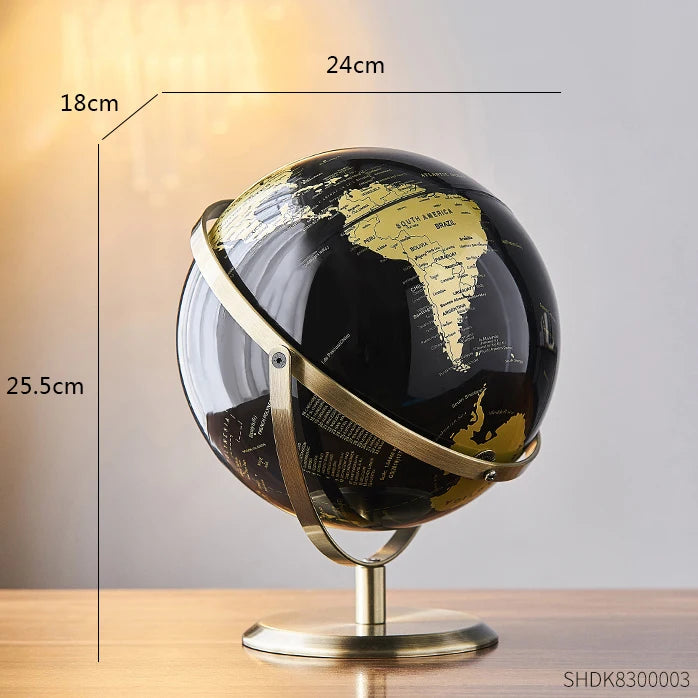 Retro Modern World Globe Decor