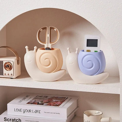 Snail Pen Holder Desk Organizer
