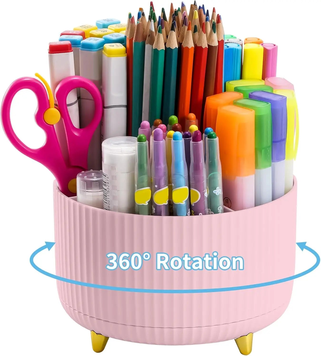 360° Rotating Desk Organizer Caddy
