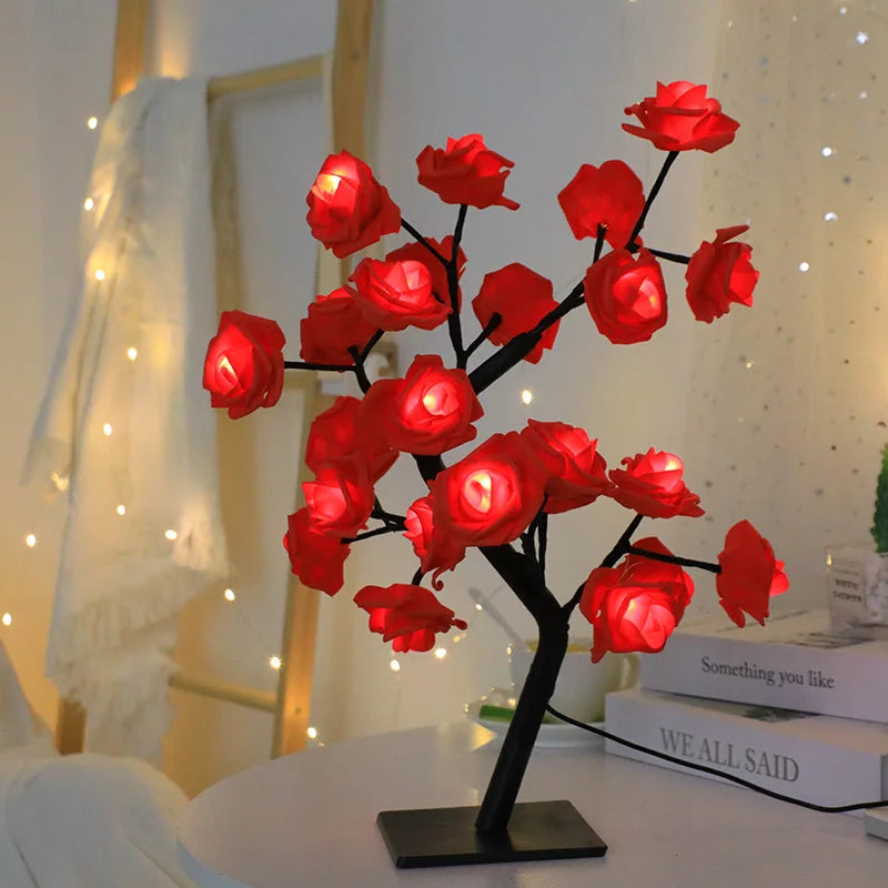 24-LED Rose Tree Lamp
