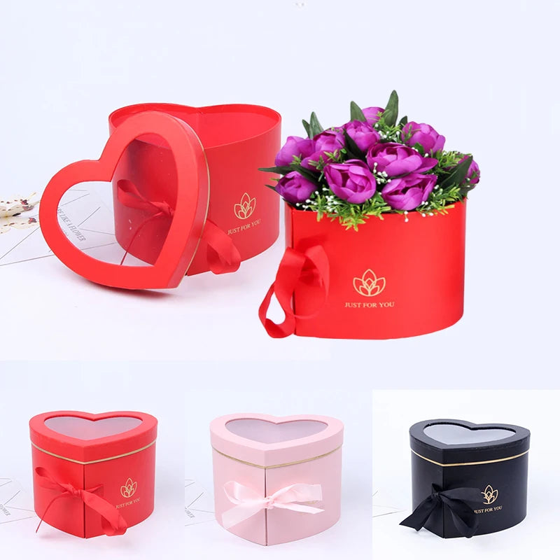 Heart-Shaped Rotating Flower Box
